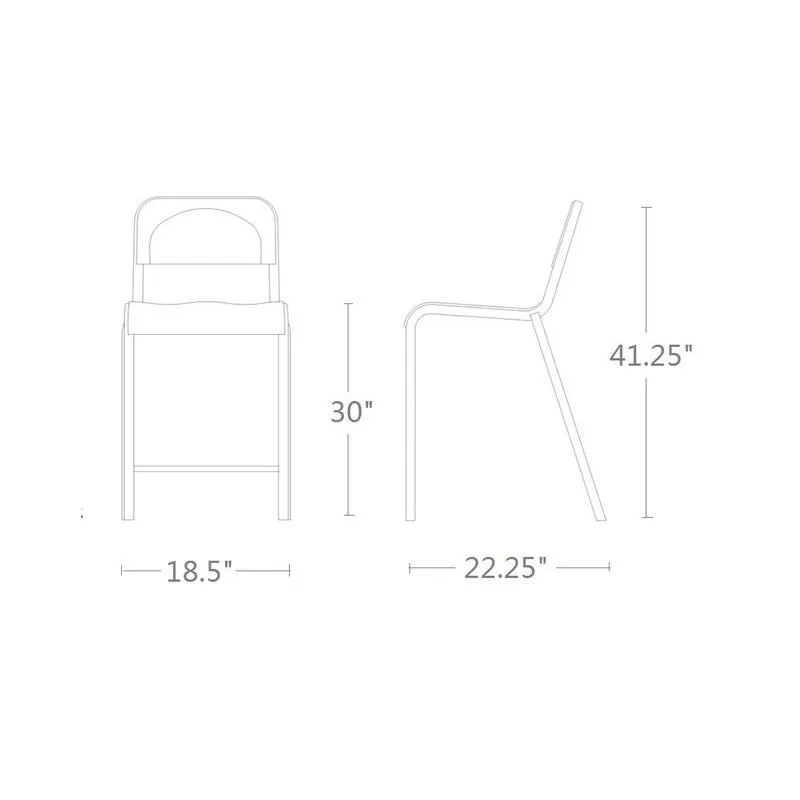 1951 Stool with Metal Seat