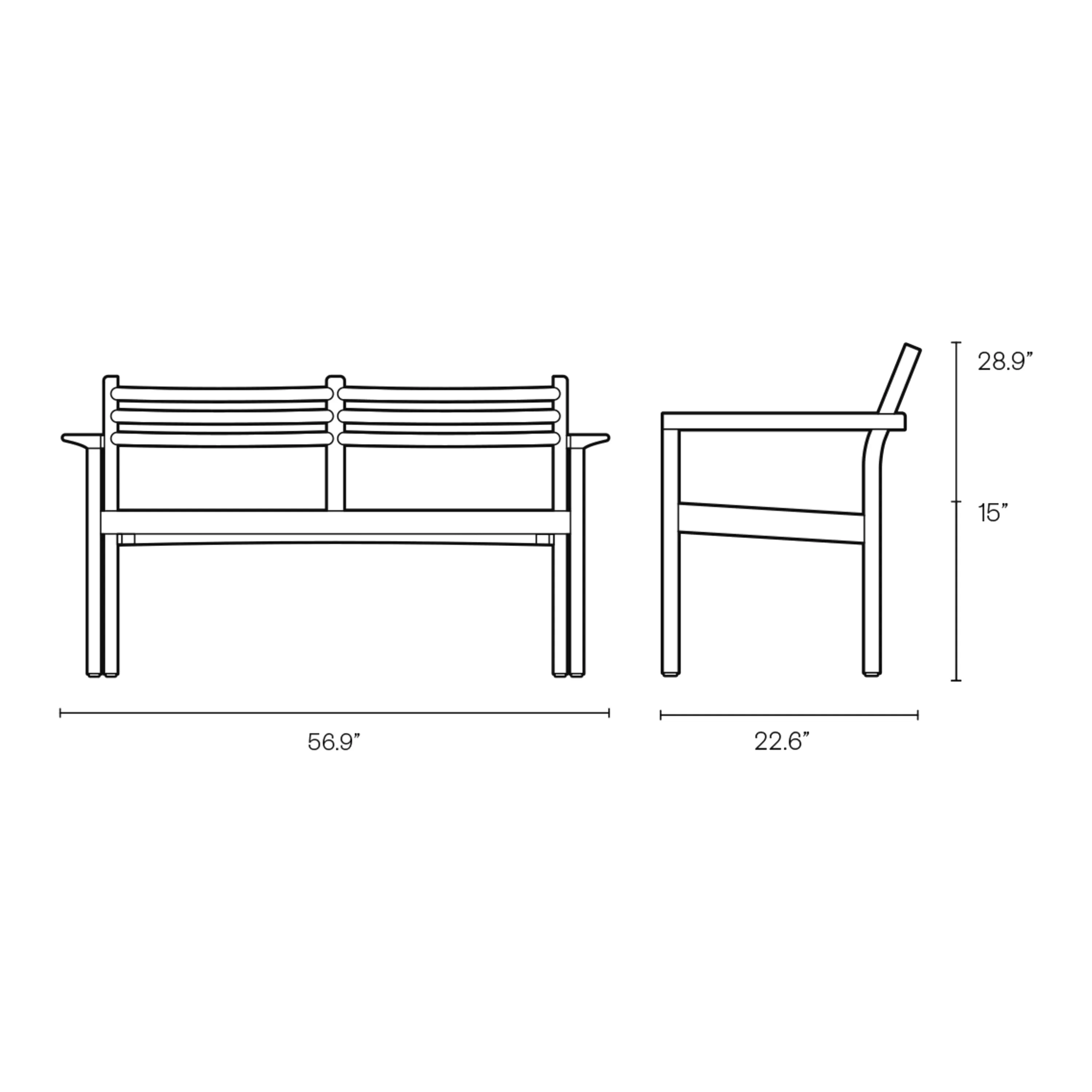 AH Outdoor Lounge Sofa
