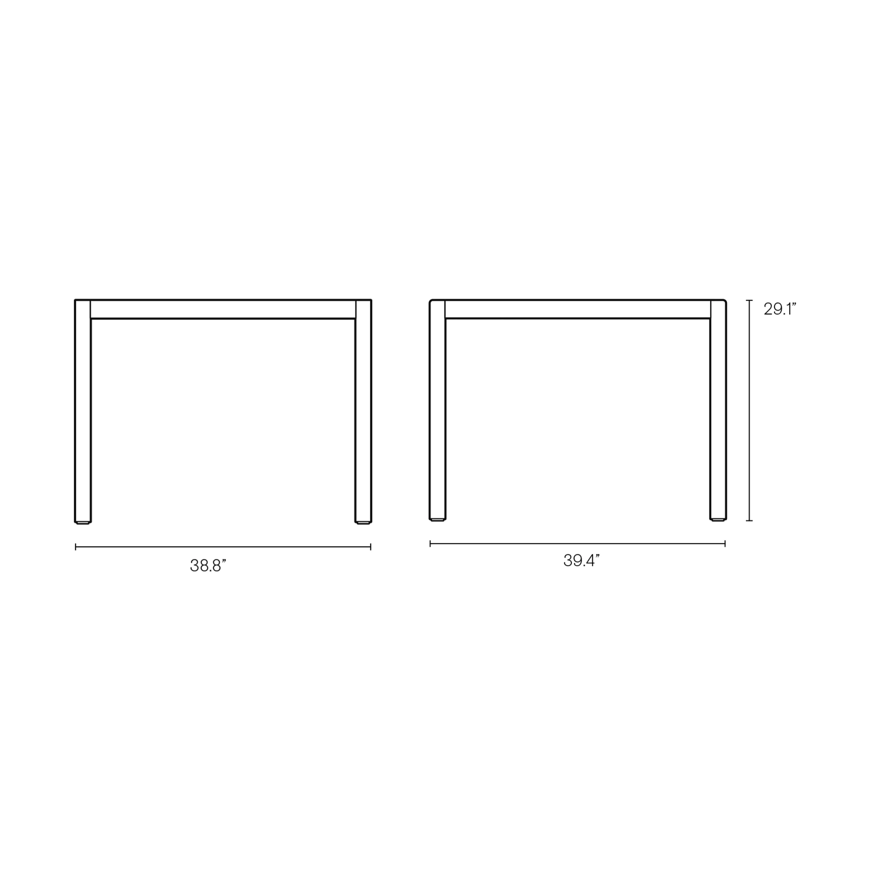 AH Outdoor Square Dining Table