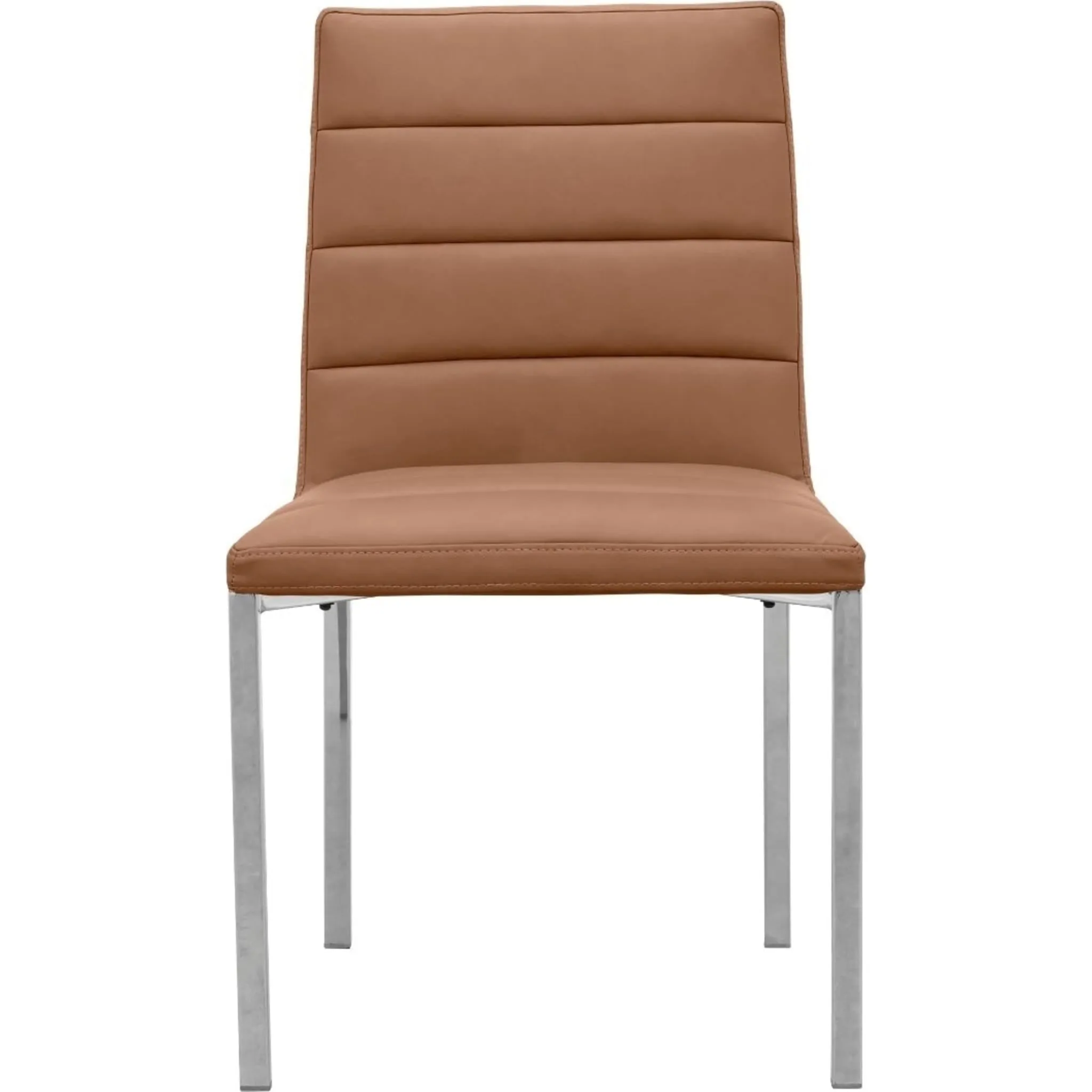 Amalfi Metal Back Chair in Cognac Leather Modus