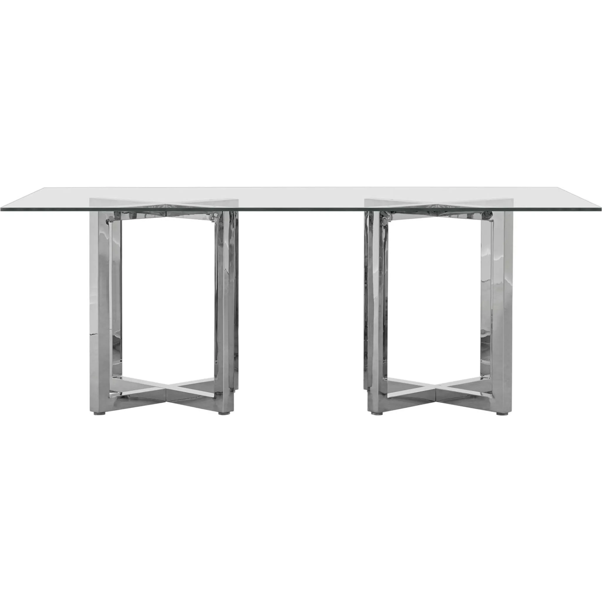 Amalfi Rectangular Glass Top Dining Table Modus