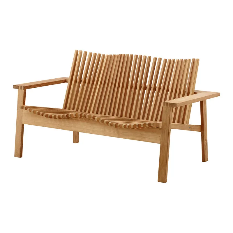 Amaze Outdoor Teak Stackable 2 Seater Sofa