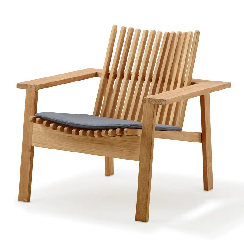 Amaze Outdoor Teak Stackable Lounge Chair