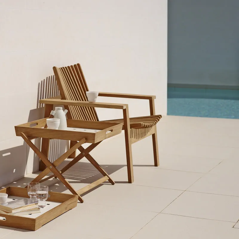Amaze Outdoor Teak Stackable Lounge Chair