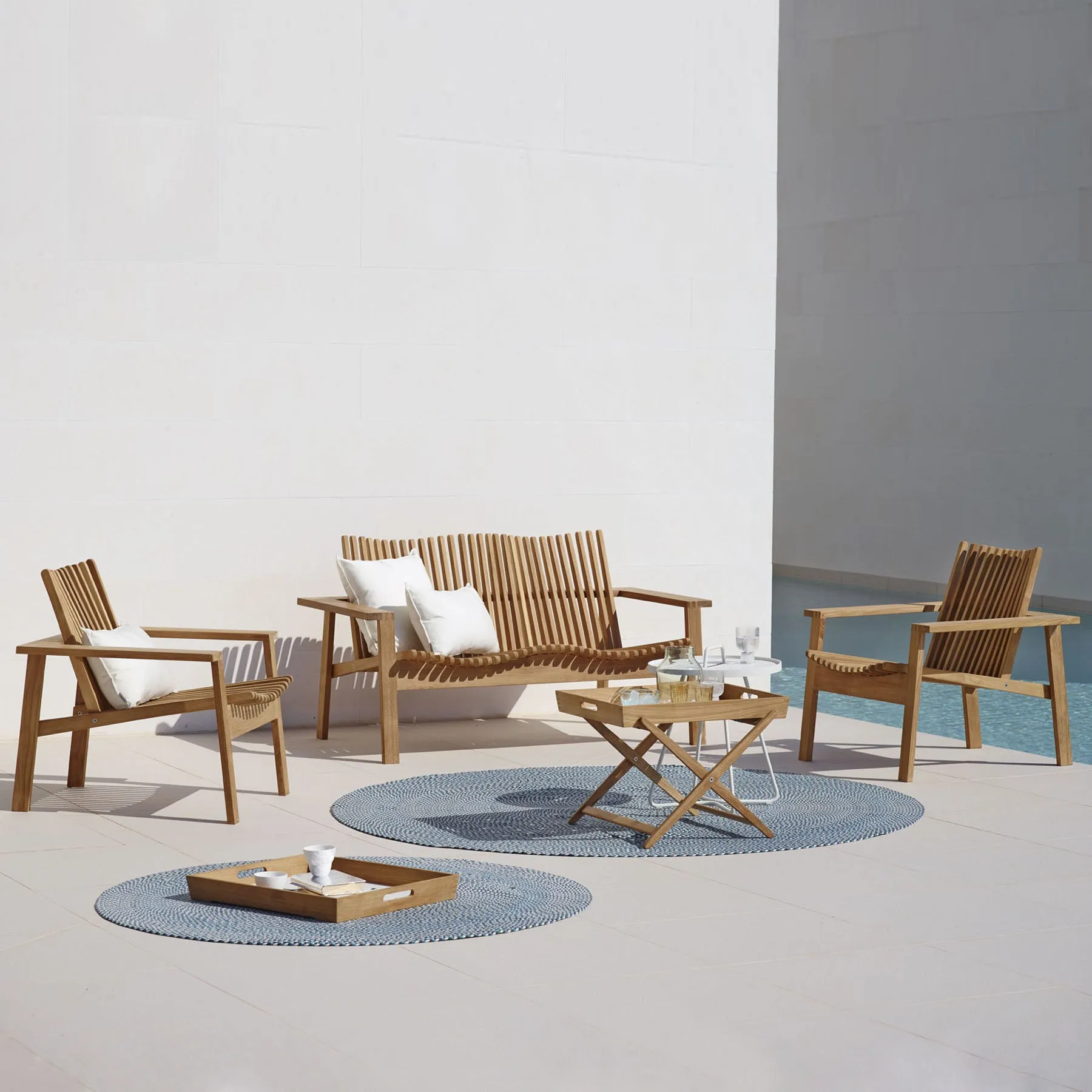 Amaze Outdoor Teak Stackable Lounge Chair