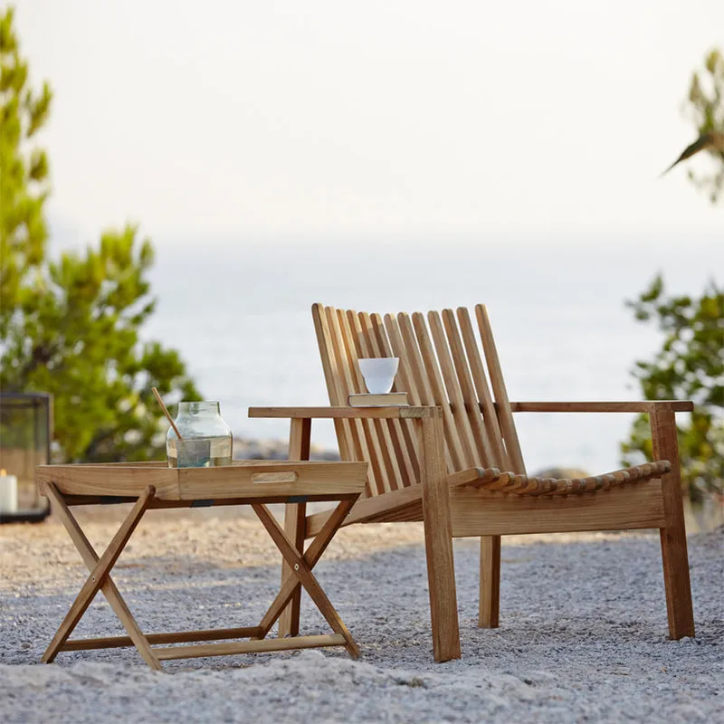 Amaze Outdoor Teak Stackable Lounge Chair