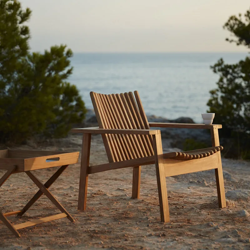 Amaze Outdoor Teak Stackable Lounge Chair