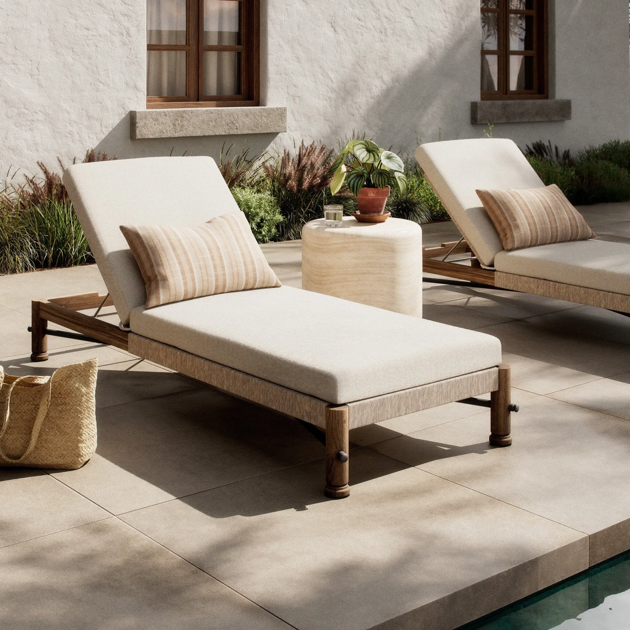 Amber Lewis x Four Hands Finnegan Outdoor Chaise