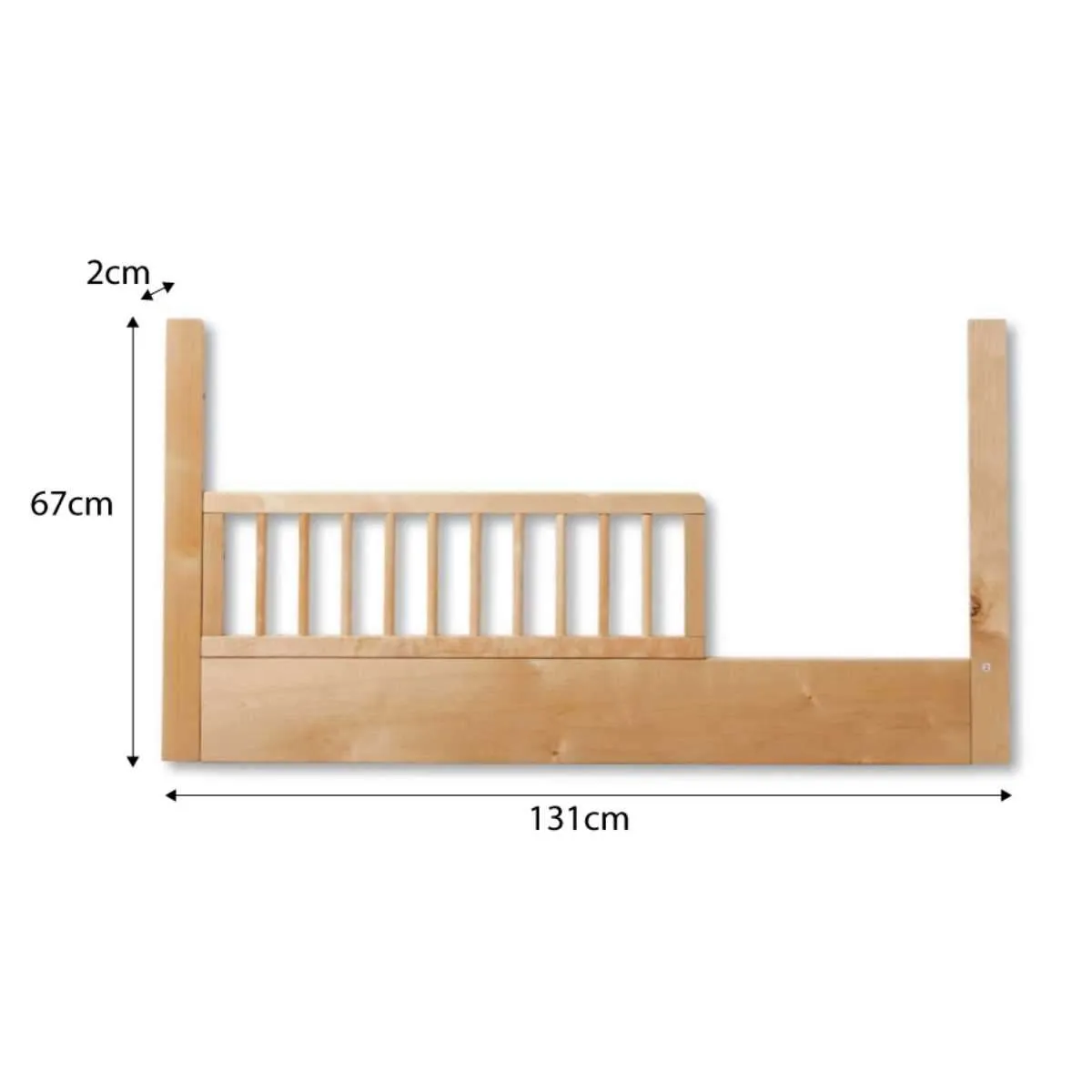 Aspen Natural 3-in-1 Cot Conversion Bundle Mocka