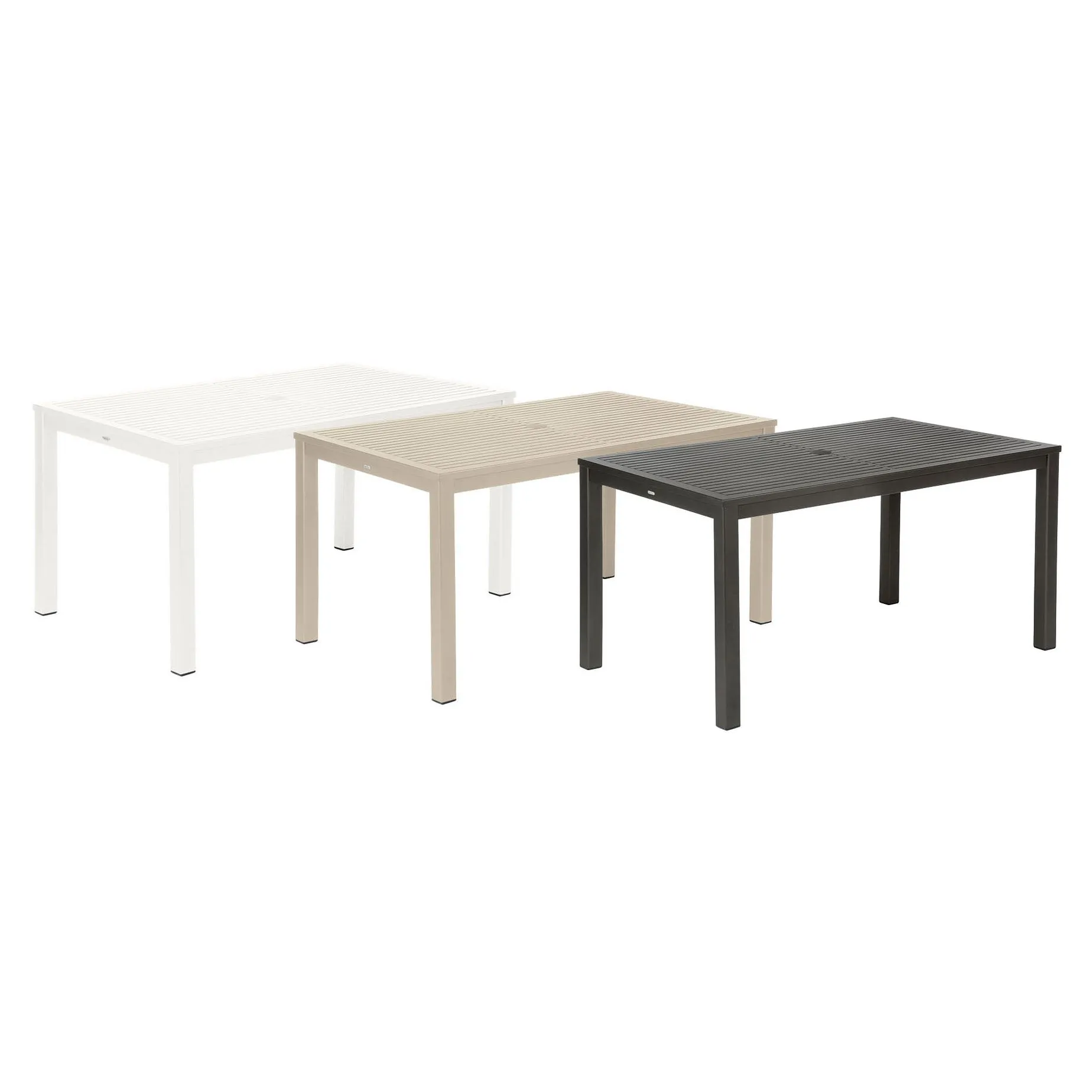 Aura Aluminum Rectangular Dining Table