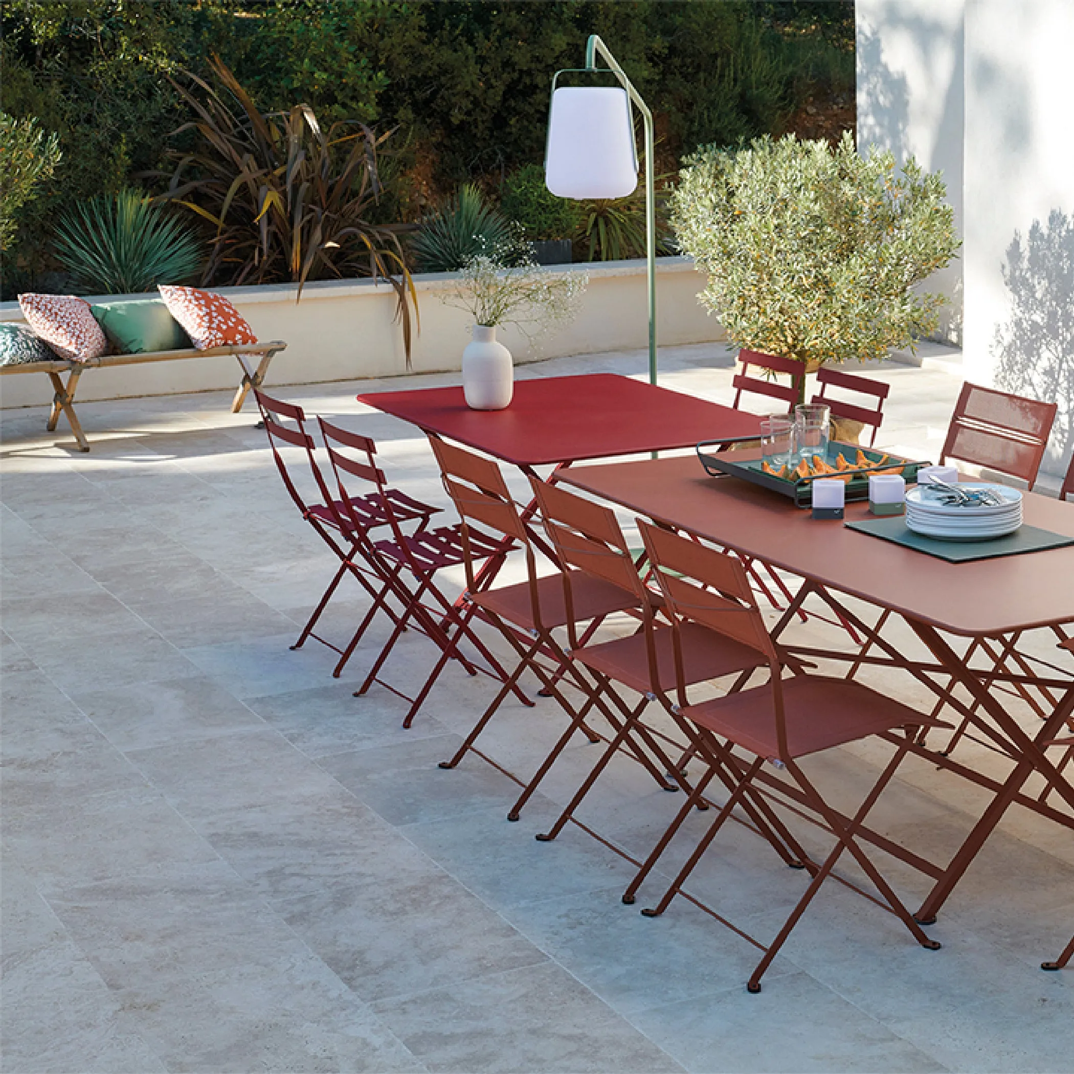Bistro Chair & Square Folding Table Set