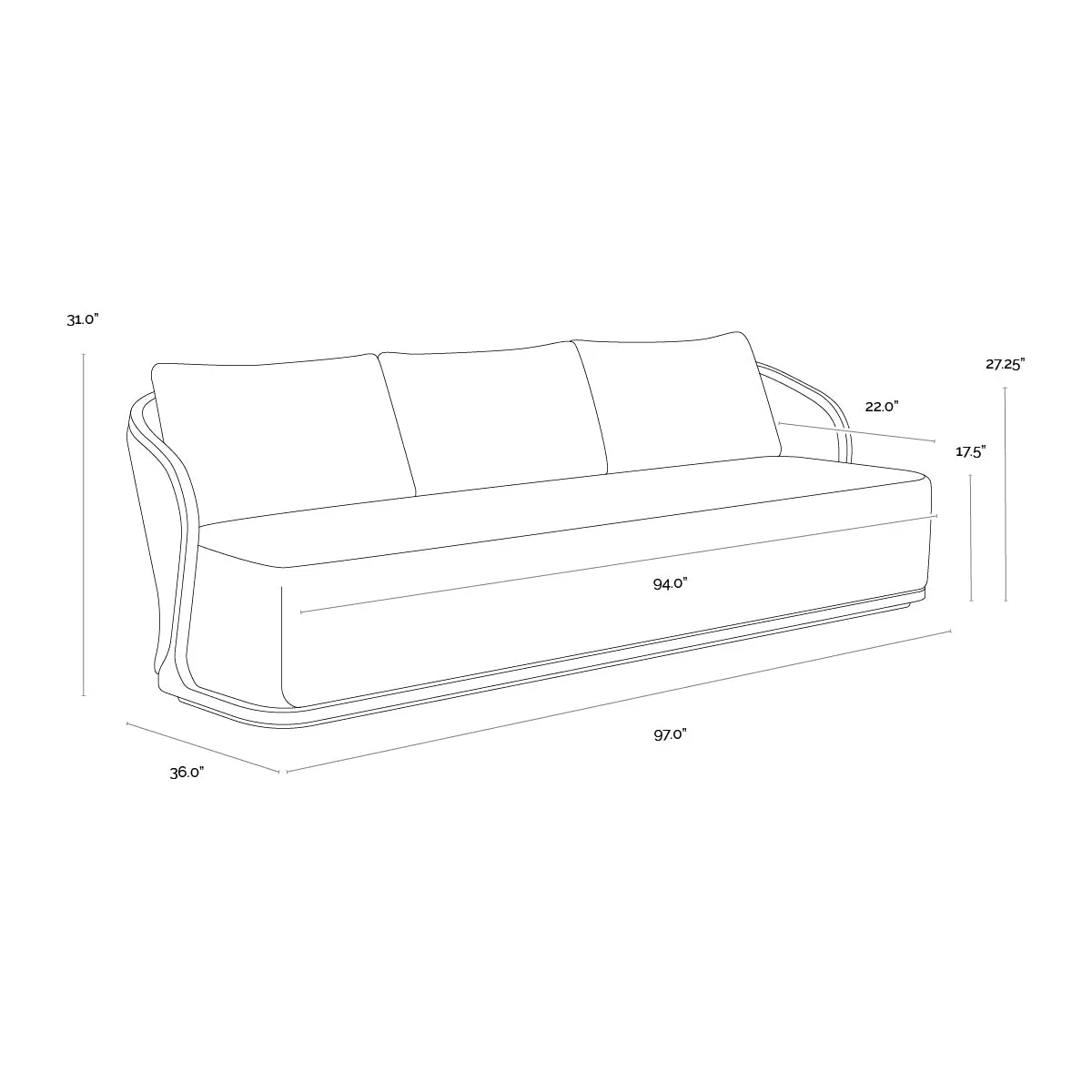 Bora Outdoor Sofa
