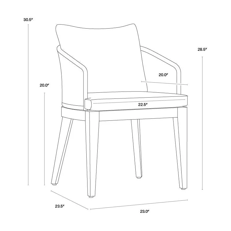 Capri Outdoor Dining Armchair