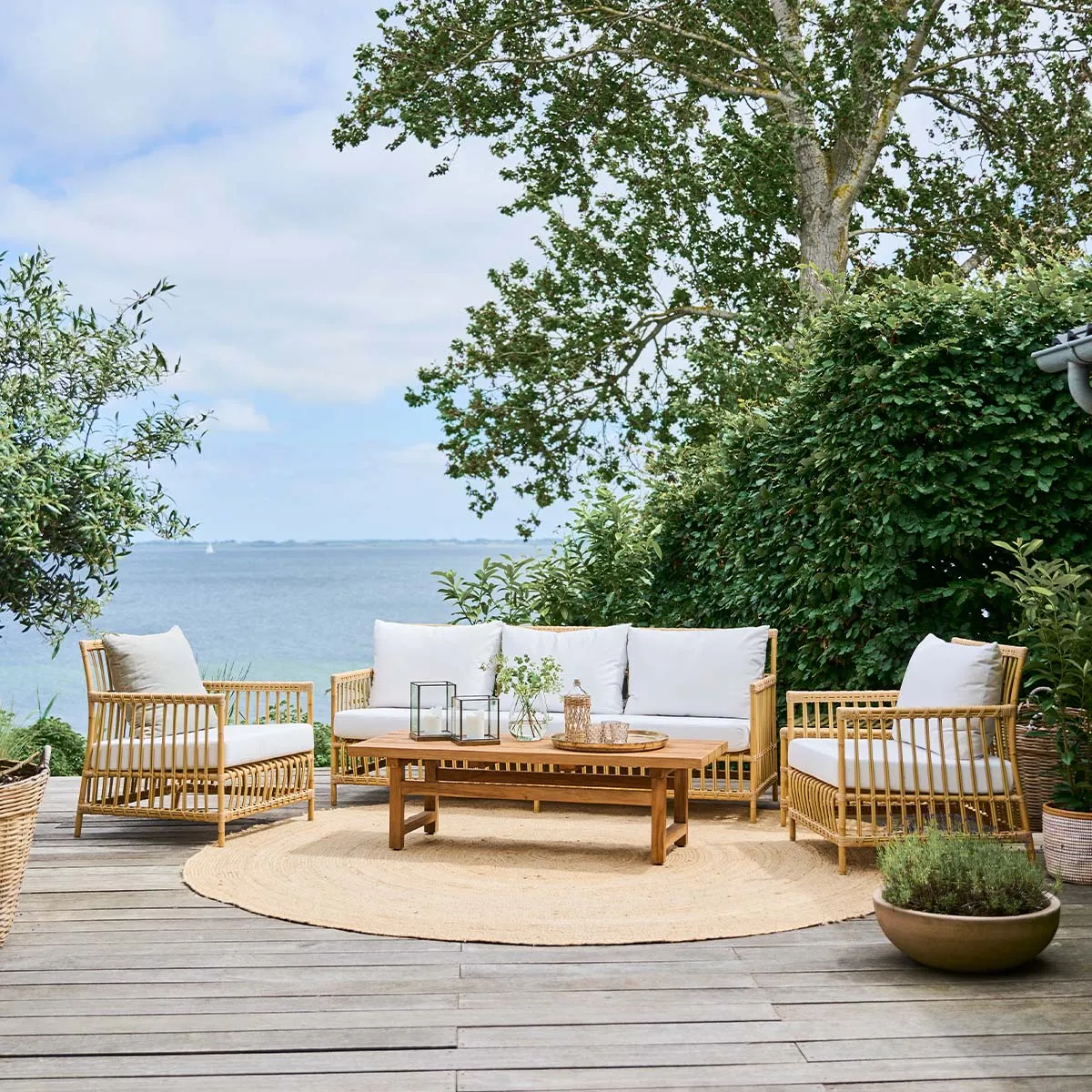 Caroline Outdoor 3-Seater Sofa