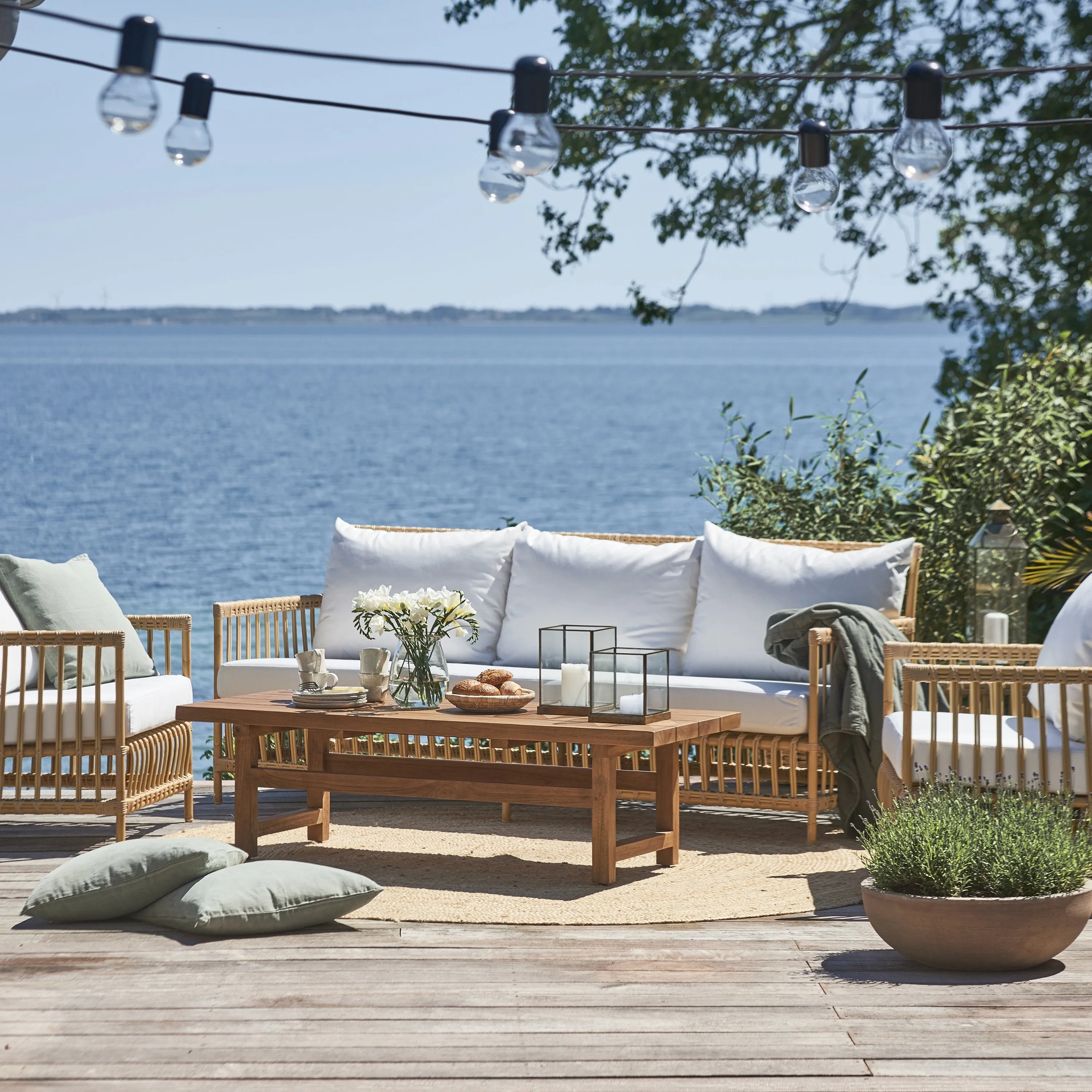 Caroline Outdoor 3-Seater Sofa