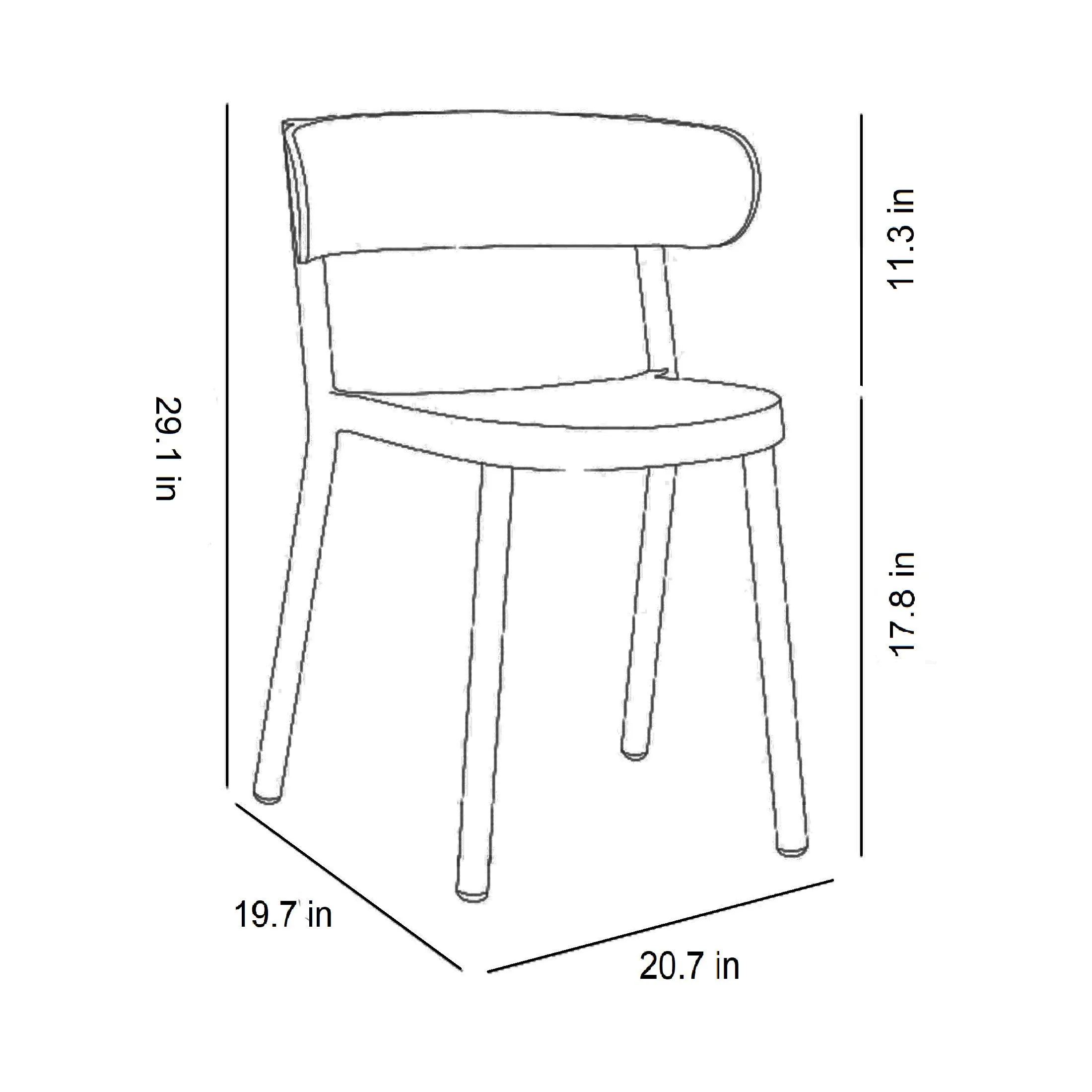 Casino Stacking Dining Chair (Set of 4)
