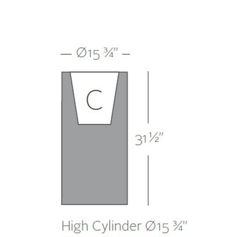 Cilindro Planter with Self-Watering System