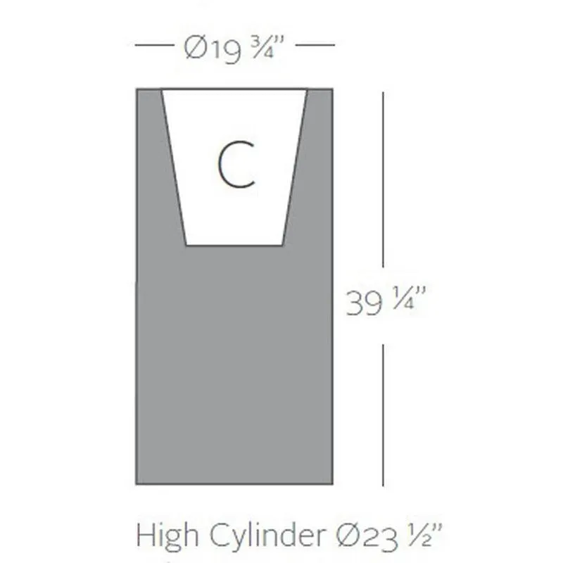 Cilindro Planter with Self-Watering System
