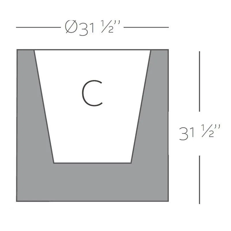 Cilindro Planter with Self-Watering System