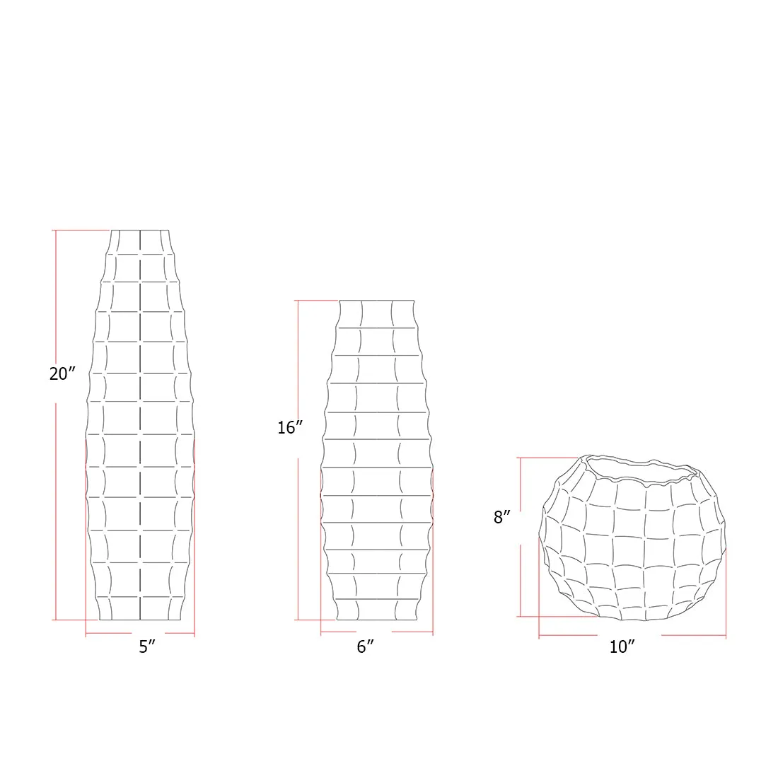 Cirio Vases (Set of 3)