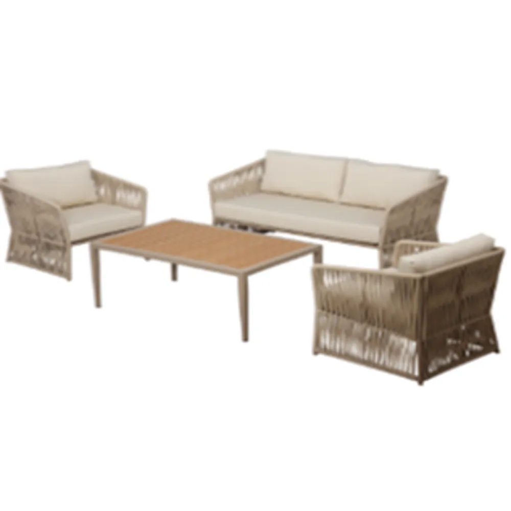 Compton 2 1 1 Outdoor Sofa Set with Coffee Table #CF2912