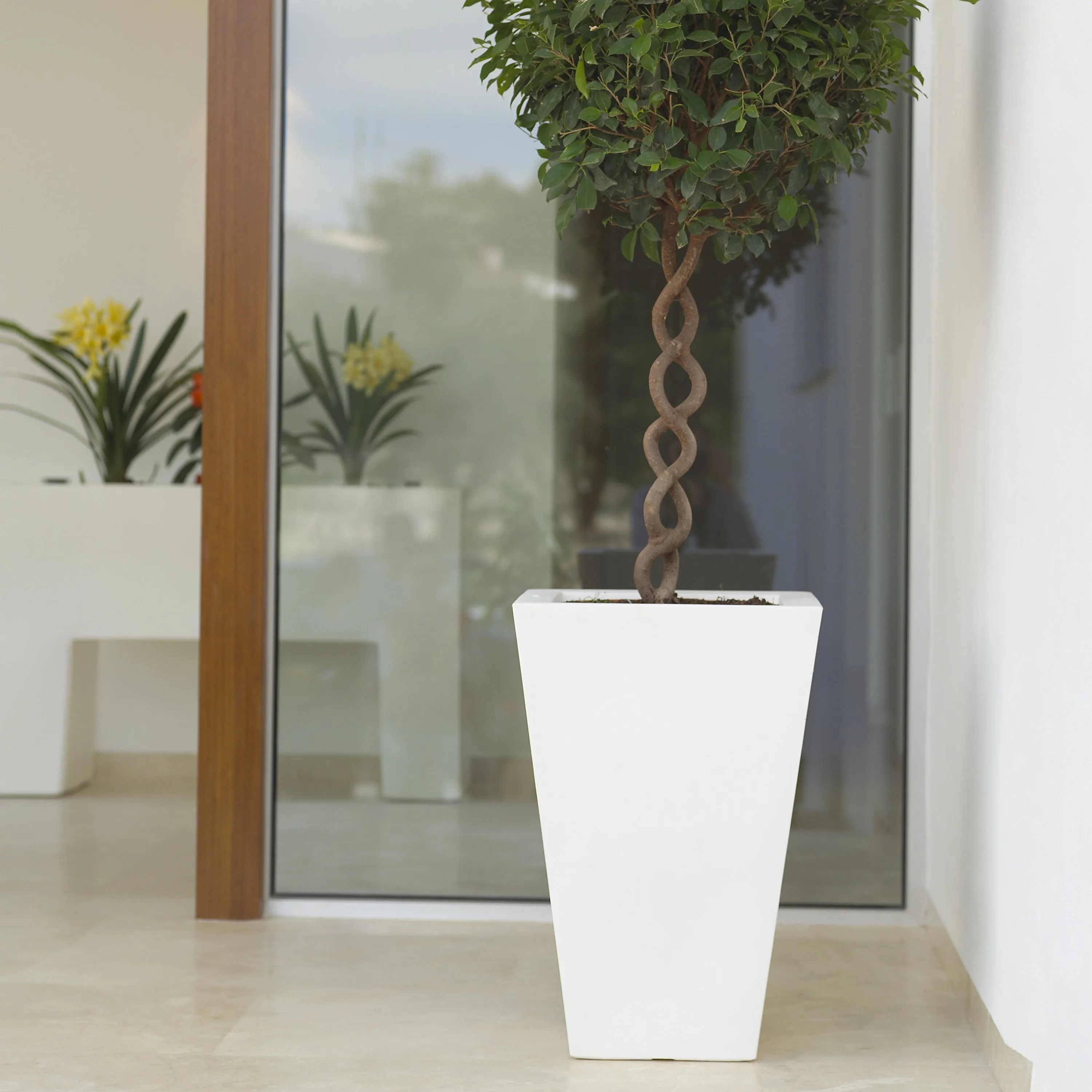 Cono Cuadrado Alto Planter