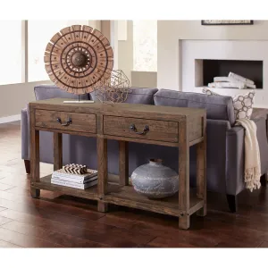 Craster Reclaimed Wood Console Table in Smoky Taupe Modus