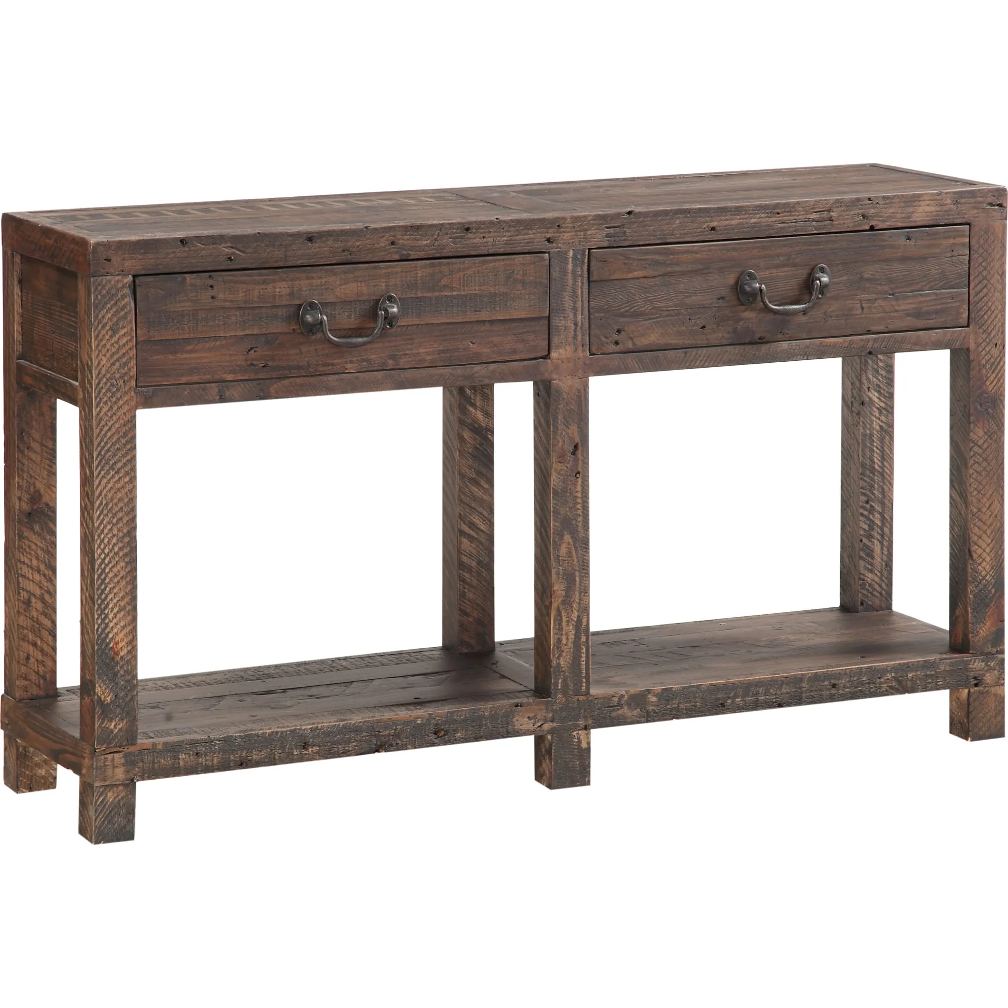 Craster Reclaimed Wood Console Table in Smoky Taupe Modus