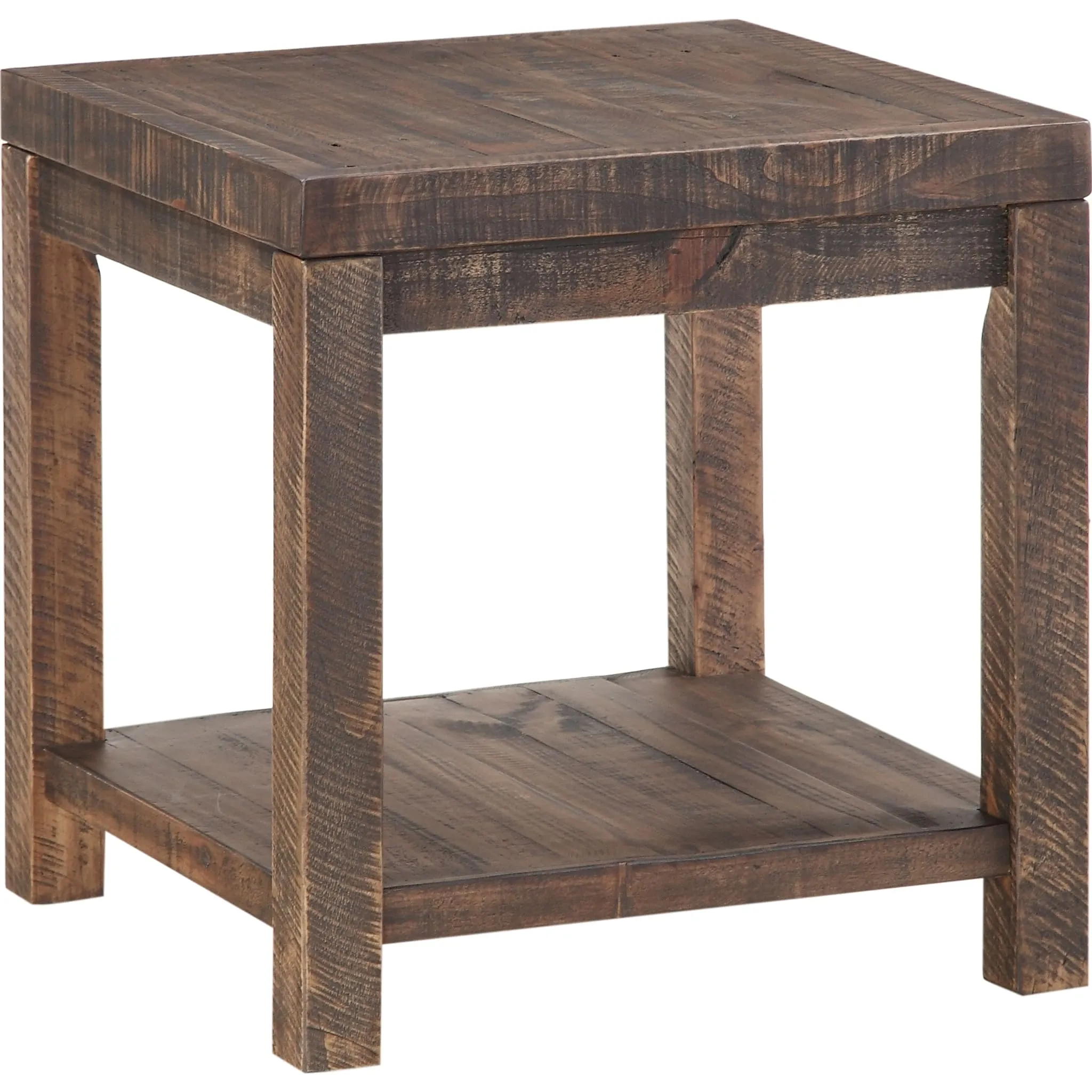 Craster Reclaimed Wood Square Side Table in Smoky Taupe Modus