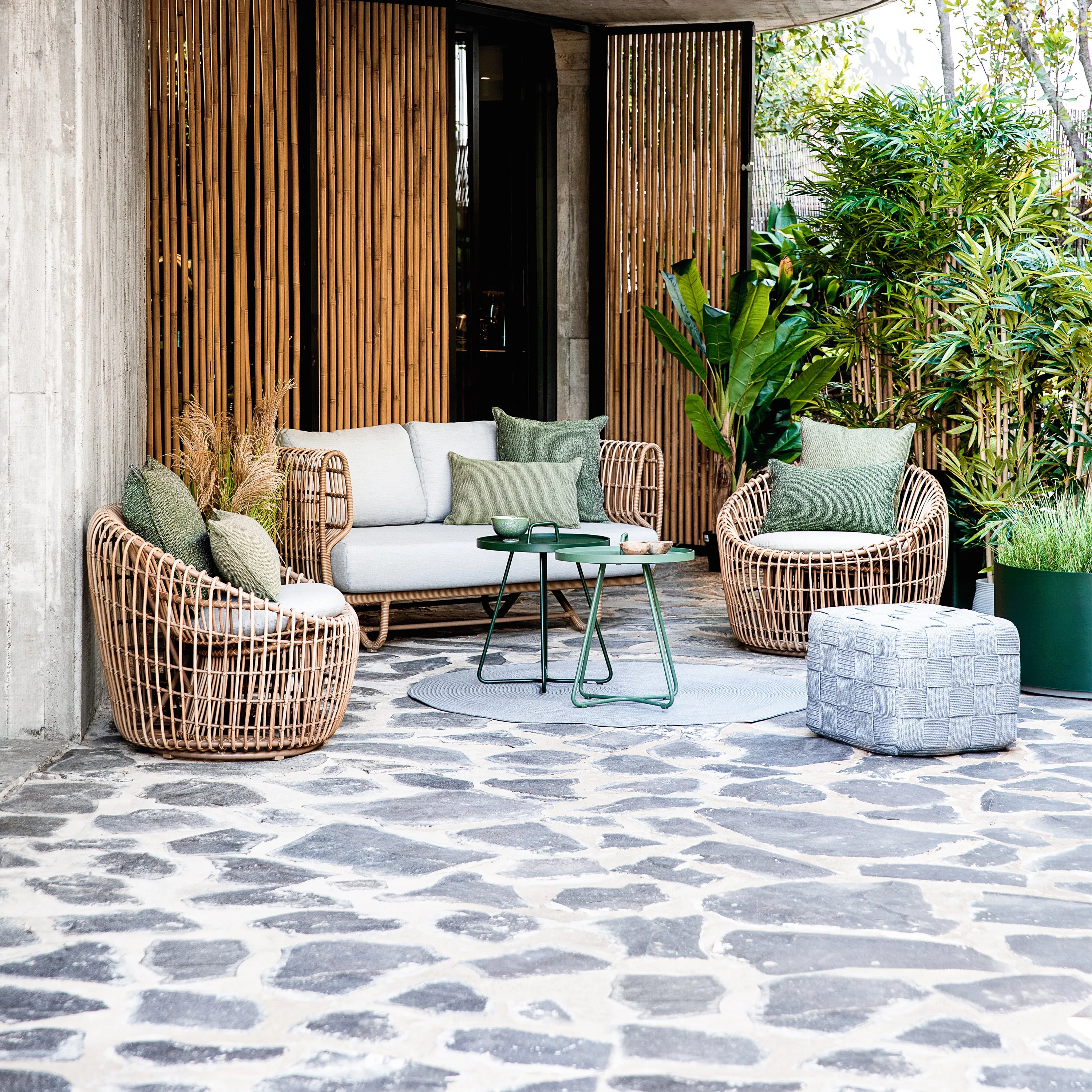 Cube Outdoor Footstool