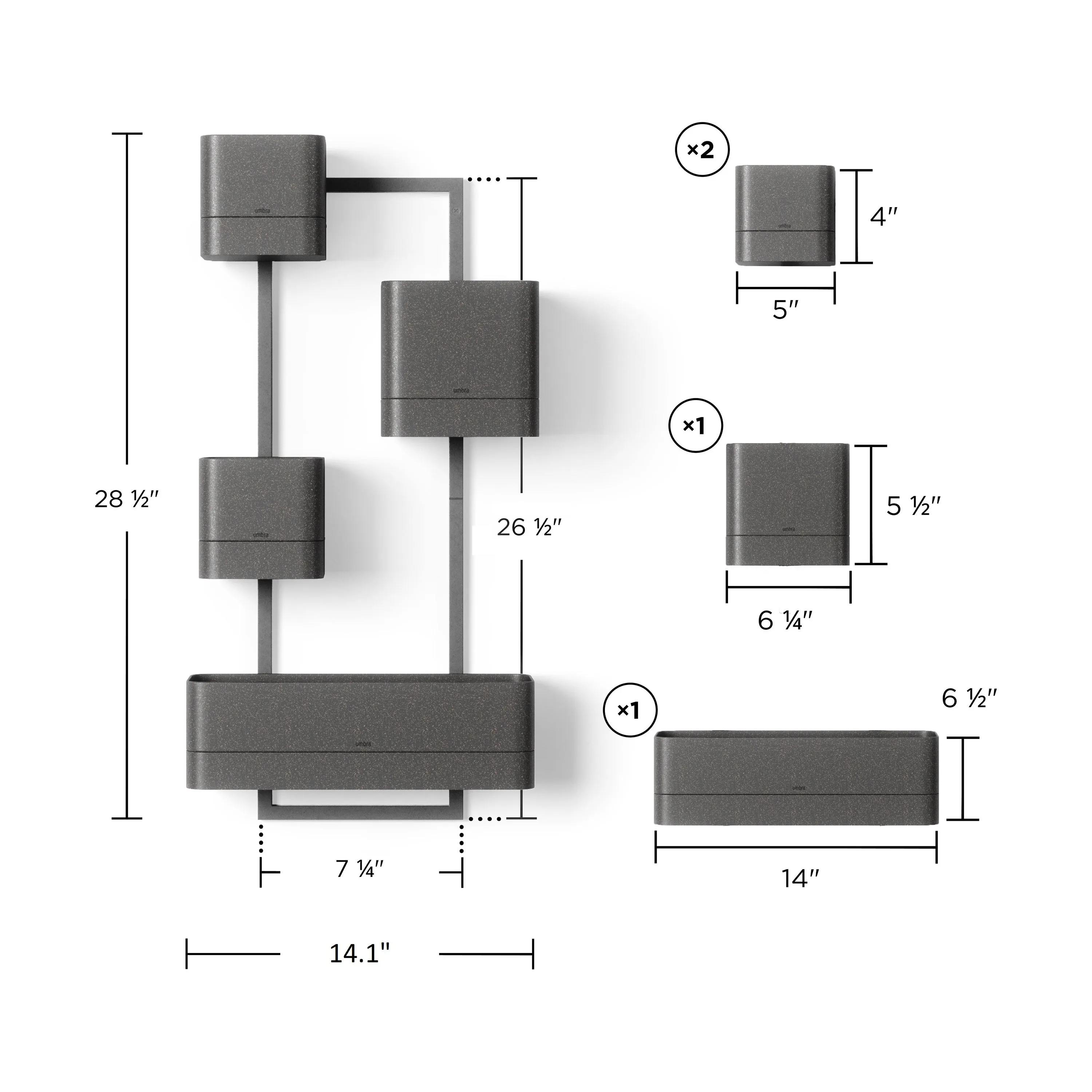 Cubiko Wall Planter