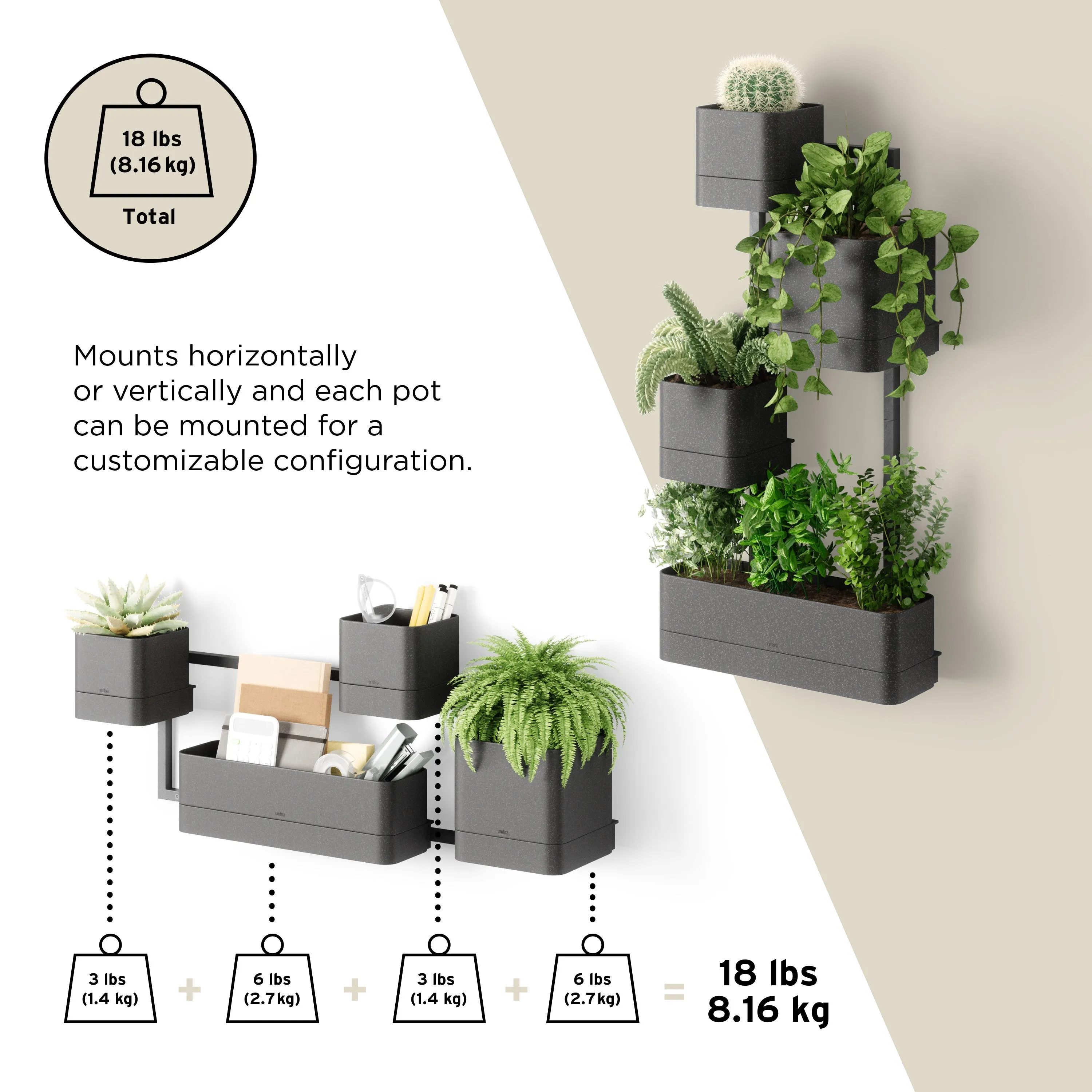 Cubiko Wall Planter