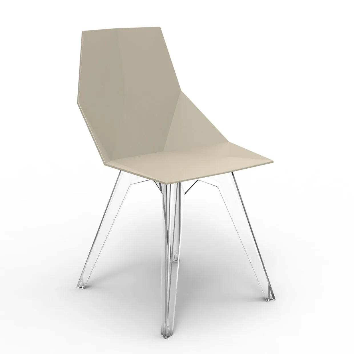 Faz Chair Clear Polycarbonate Legs (Set of 4)