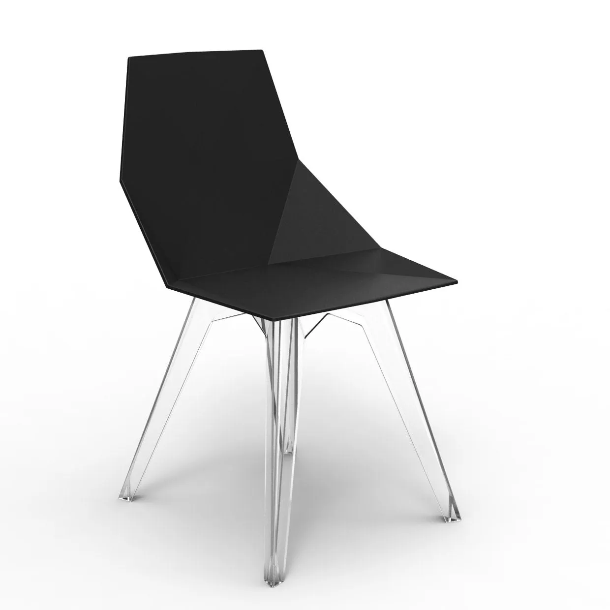 Faz Chair Clear Polycarbonate Legs (Set of 4)