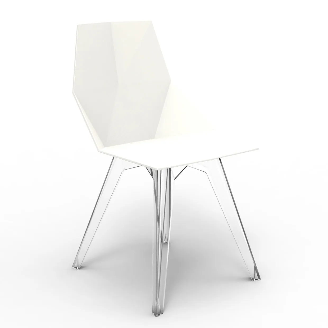 Faz Chair Clear Polycarbonate Legs (Set of 4)