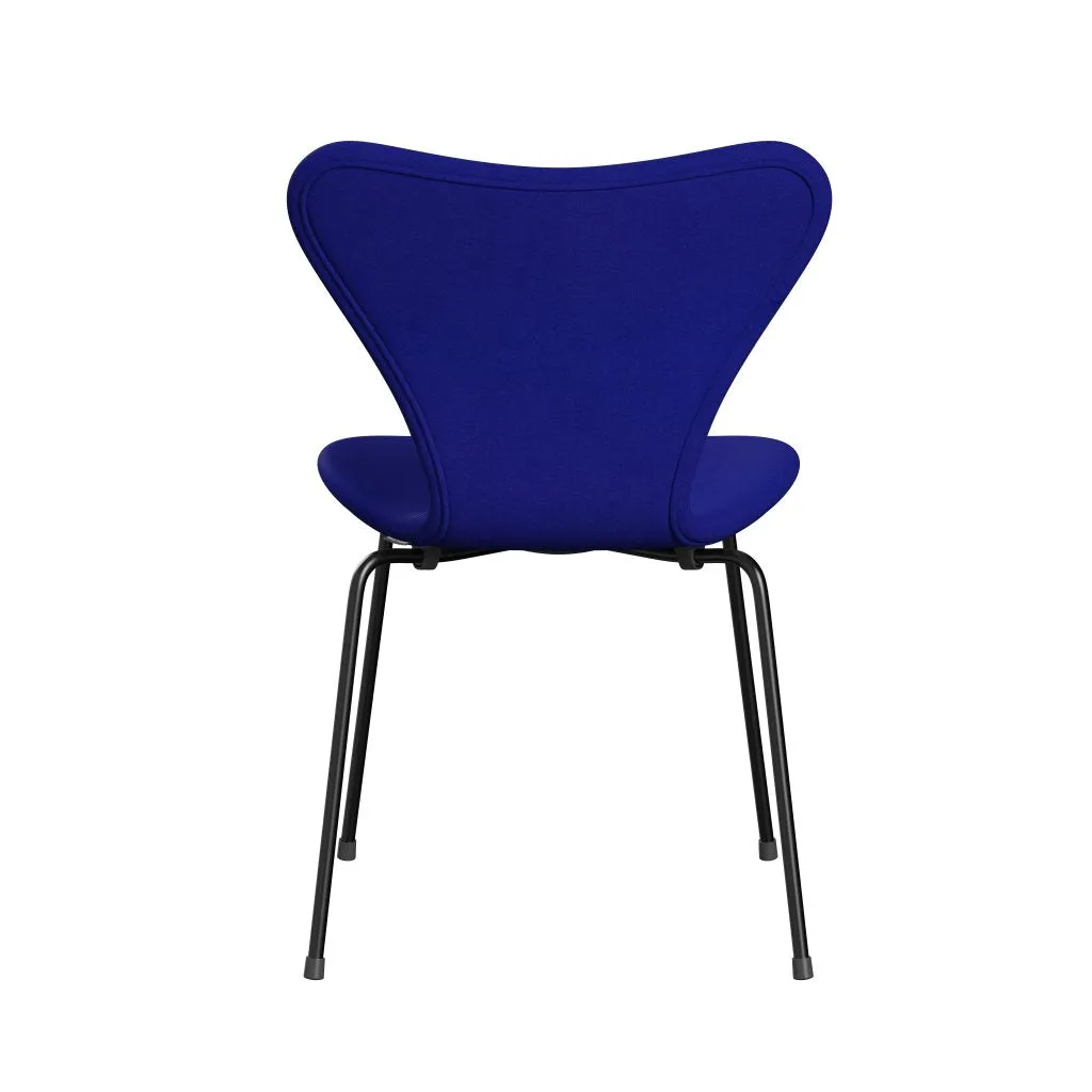 Fritz Hansen Series 7™ Chair Full Upholstery, Black/Divina Coral Blue