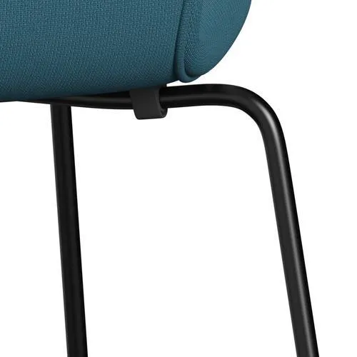 Fritz Hansen Series 7™ Chair Full Upholstery, Black/Fame Blue Green