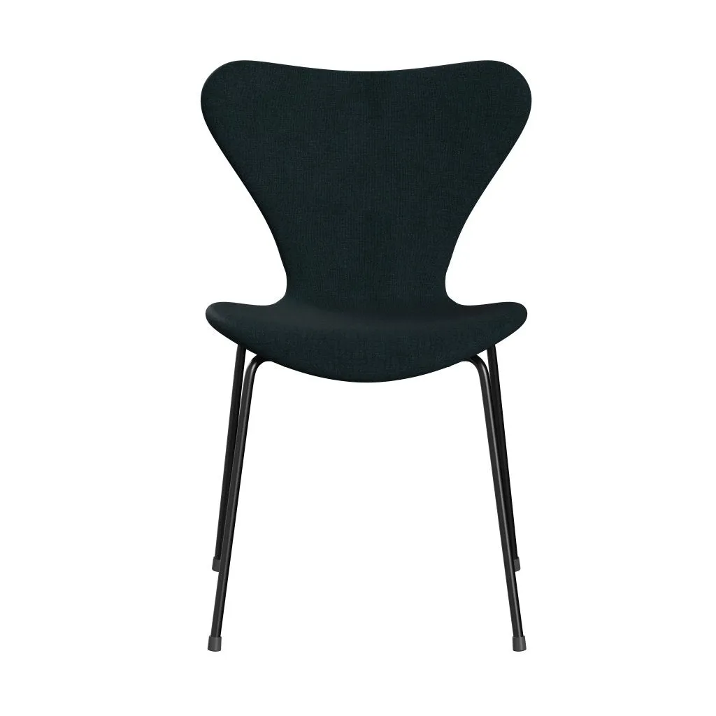 Fritz Hansen Series 7™ Chair Full Upholstery, Black/Remix Dark Green