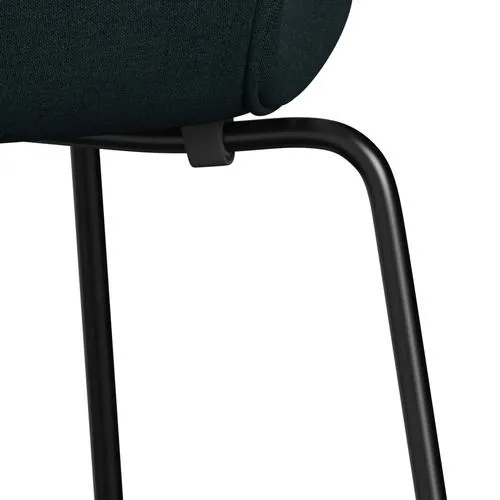 Fritz Hansen Series 7™ Chair Full Upholstery, Black/Remix Dark Green