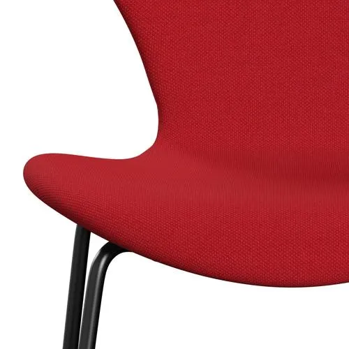 Fritz Hansen Series 7™ Chair Full Upholstery, Black/Steelcut Trio Light Red