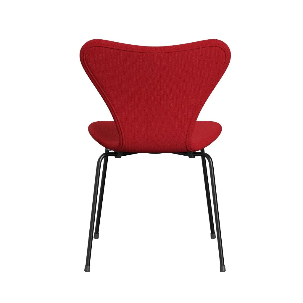 Fritz Hansen Series 7™ Chair Full Upholstery, Black/Steelcut Trio Light Red