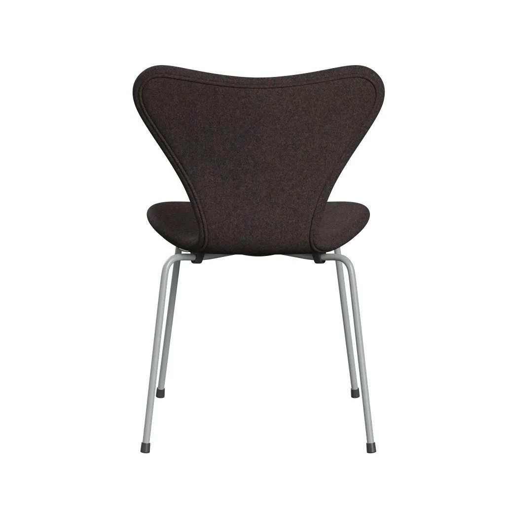Fritz Hansen Series 7™ Chair Full Upholstery, Nine Grey/Divina Md Chocolate