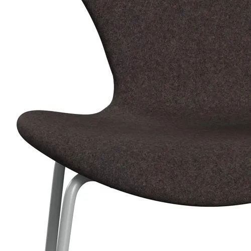 Fritz Hansen Series 7™ Chair Full Upholstery, Nine Grey/Divina Md Chocolate