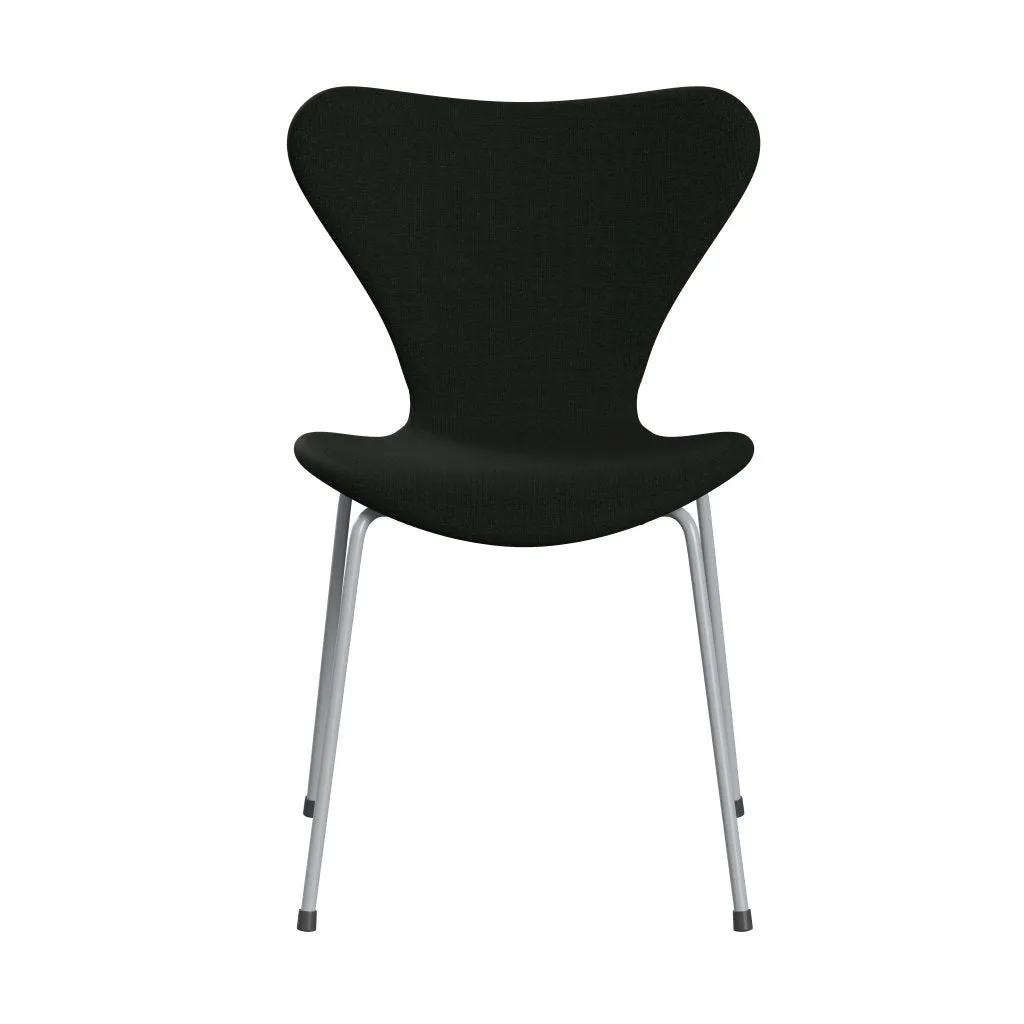 Fritz Hansen Series 7™ Chair Full Upholstery, Silver Grey/Canvas Dark Green