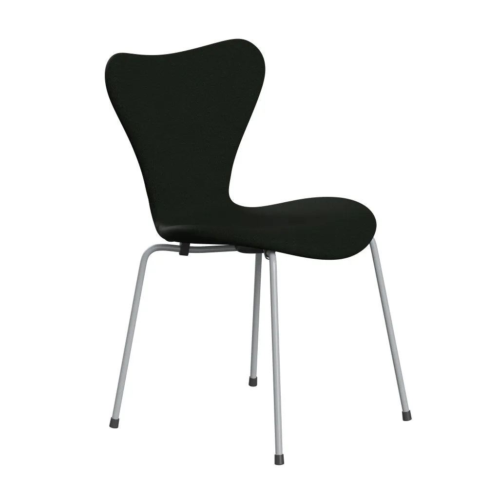 Fritz Hansen Series 7™ Chair Full Upholstery, Silver Grey/Canvas Dark Green