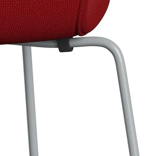 Fritz Hansen Series 7™ Chair Full Upholstery, Silver Grey/Diablo Warm Red