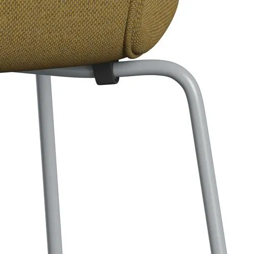 Fritz Hansen Series 7™ Chair Full Upholstery, Silver Grey/Re Wool Golden Yellow/Natural