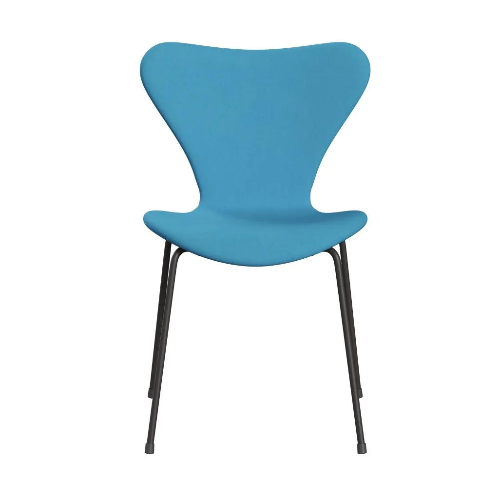 Fritz Hansen Series 7™ Chair Full Upholstery, Warm Graphite/Comfort Light Blue (C66010)