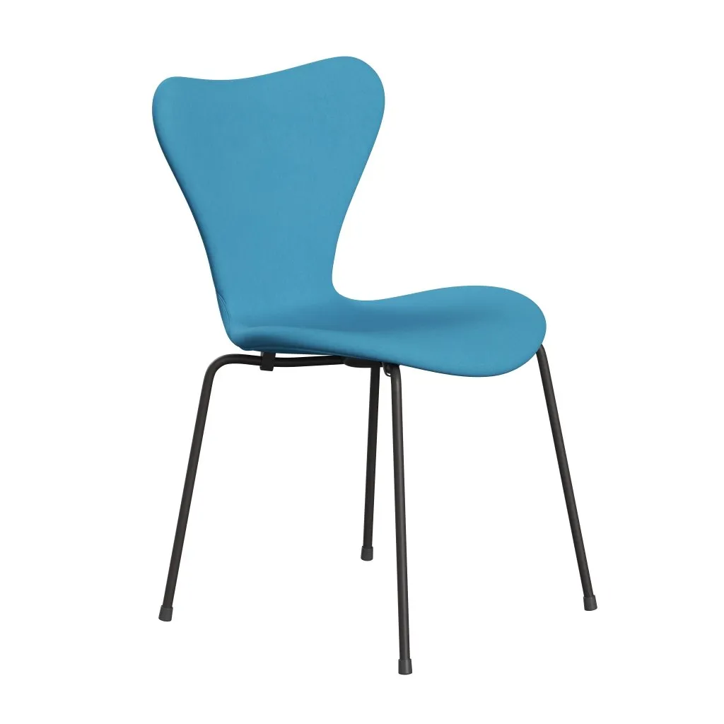 Fritz Hansen Series 7™ Chair Full Upholstery, Warm Graphite/Comfort Light Blue (C66010)
