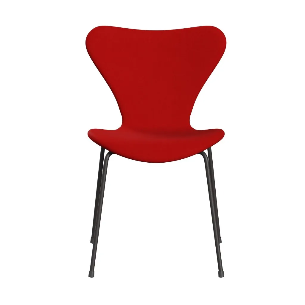 Fritz Hansen Series 7™ Chair Full Upholstery, Warm Graphite/Comfort Red (C64003)